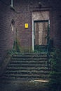 Urban exploration staircase to abandoned building Royalty Free Stock Photo