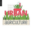 Urban farming and gardening logo