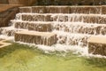 A urban fountain found on the Texas River Walk in San Antonio Texas Royalty Free Stock Photo