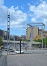 Urban furniture in Plaza Lesseps Barcelona