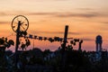 Urban gardens at tempelhofer feld airport berlin germany Royalty Free Stock Photo