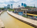 Urban graffiti along Klang River,Malaysia Royalty Free Stock Photo