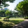 Urban green recreation area