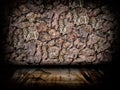 Urban Grunge Abstract Interior Brick and Stone Wall Stage Background Texture Royalty Free Stock Photo