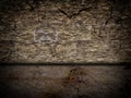 Urban Grunge Abstract Interior Brick and Stone Wall Stage Background Texture Royalty Free Stock Photo