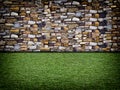 Urban Grunge Abstract Interior Brick and Stone Wall Stage Background Texture Royalty Free Stock Photo