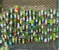 Urban guerilla gardening background in Berlin City.