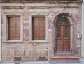 Urban house entrance, Chios island, Greece Royalty Free Stock Photo