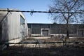 Urban and industrial ruins in the backyard.