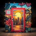 Urban Jungle: Get lost in the concrete jungle with our cityscape-inspired interactive photobooth