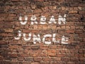 Urban Jungle Graffiti Royalty Free Stock Photo