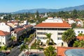 Urban landscape of the city of Santa Barbara, California Royalty Free Stock Photo