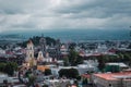 Urban landscape of the City of Toluca, Mexico, where you can see several of the emblematic sites such as the Cathedral 1