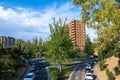 Urban landscape in the city of Zaragoza, Spain