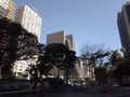 Urban landscape of the eclectic Avenida Paulista in the city of SÃ£o Paulo