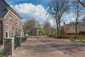 Urban landscape Gieterstraat in Rolde province of Drenthe, Netherlands