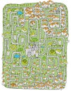 Urban Landscape Maze Game Royalty Free Stock Photo