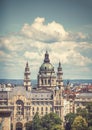 Urban landscape panorama with old buildings in Budapest Royalty Free Stock Photo