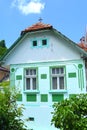 Urban landscape. Typical House in Schei cvartal in south of the city Brasov, Transylvania Royalty Free Stock Photo