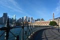 Urban landscape view of The Rocks and Modern Sydney skyline Royalty Free Stock Photo