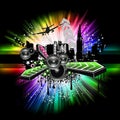 Urban light Disco Flyers Royalty Free Stock Photo