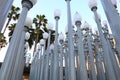 URBAN LIGHT a sculpture by Chris Burden at the LACMA, Los Angeles County Museum of Art Royalty Free Stock Photo