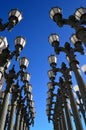 Rows of Urban lights, Los Angeles Royalty Free Stock Photo