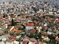 Urban living - houses and roofs of city