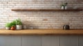 Urban Loft Kitchen Industrial Elegance with Concrete and Butcher Block Royalty Free Stock Photo