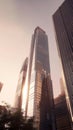 Urban Majesty: Skyscrapers in Radiant Light