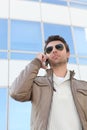 Urban man in aviators Royalty Free Stock Photo