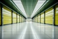 urban mobility and efficiency with this wide shot of a train station with space for text message