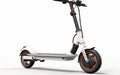 Urban Mobility Stylish Electric Scooter on White Background Royalty Free Stock Photo