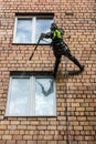 Urban mountaineering. Industrial climbers