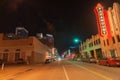 Urban neon signs and lighting, Paramount, downtown Amarillo, Te