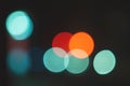 Urban night blur abstract background. Color traffic lights city Royalty Free Stock Photo