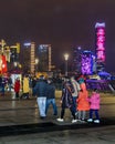 Urban Night Scene at The Bund, Shanghai, China005 Royalty Free Stock Photo