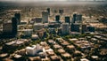 Urban Oasis Aerial View of Phoenix\'s Green Cityscape