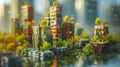 Urban Oasis: Green Architecture in the City. Generative ai