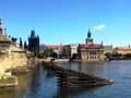 Old building in Prague, aug 17 2017 Royalty Free Stock Photo