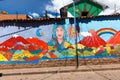 Urban painting graffiti in the streets of Cusco, Peru