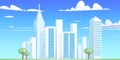 Travel Concept. Urban panorama cityscape skyline building silhouettes