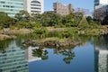 Urban park in Tokyo, Japan