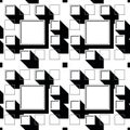 Urban pattern, quarter, top view, city master plan, structure, geometry, square, black and white pattern, background