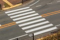 Urban pedestrian crosswalk.