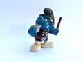 Urban policeman Smurf, a cult vintage toy