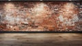 Urban Relics: Grunge Brick Wall\'s Panoramic Nostalgia