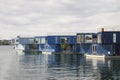 Urban Rigger mobile communities is student apartments built with upcycled shipping containers on the water