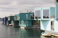 Urban Rigger mobile communities is student apartments built with upcycled shipping containers on the water