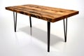 Urban Rustic Dining Table: Reclaimed Wood and Metal Fusion for Modern Industrial Vibes